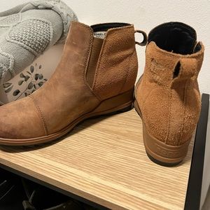 Sorel wedge booties